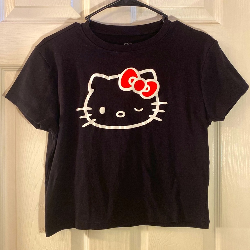 HELLO KITTY by SANRIO Black Crop Top